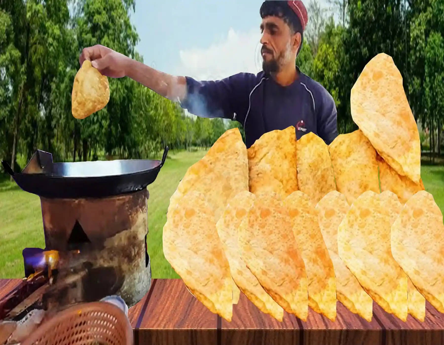 Afghan Bolani stuffed flatbread